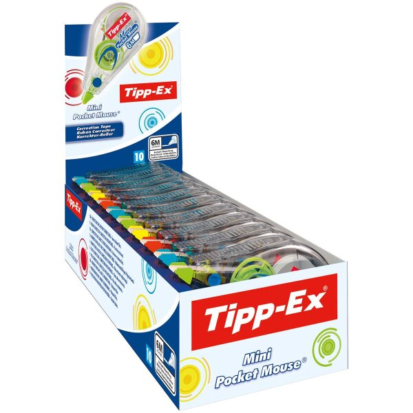 Tipp-Ex® Korrekturroller Mini Pocket Mouse Fashion, 6 m x...