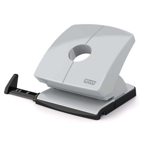 NOVUS B230 Locher 30 Blatt mit Anschlagschiene - grau