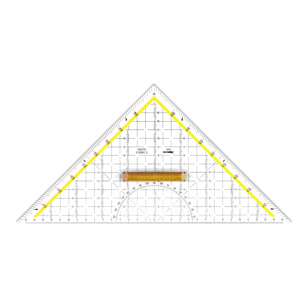 Dreieck TZ 325mm mit Holzgriff Facette und Tuschenoppen