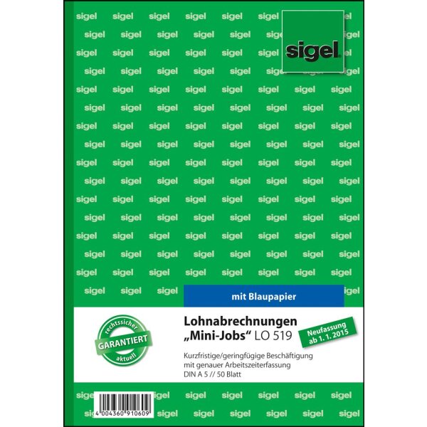 Lohnabrechnungen Mini-Jobs