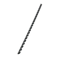 Plastikbinderücken A4 21 Ringe für 25 Blatt, Rücken: 6mm - schwarz 100 Stück