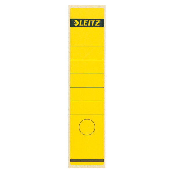 Ordnerrücken-Etikett lang, breit, selbstklebend, 10er BT - gelb