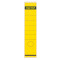Ordnerrücken-Etikett lang, breit, selbstklebend, 10er BT - gelb