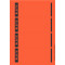 Ordnerrücken-Etikett, kurz, breit, für PC, 100 St. - rot