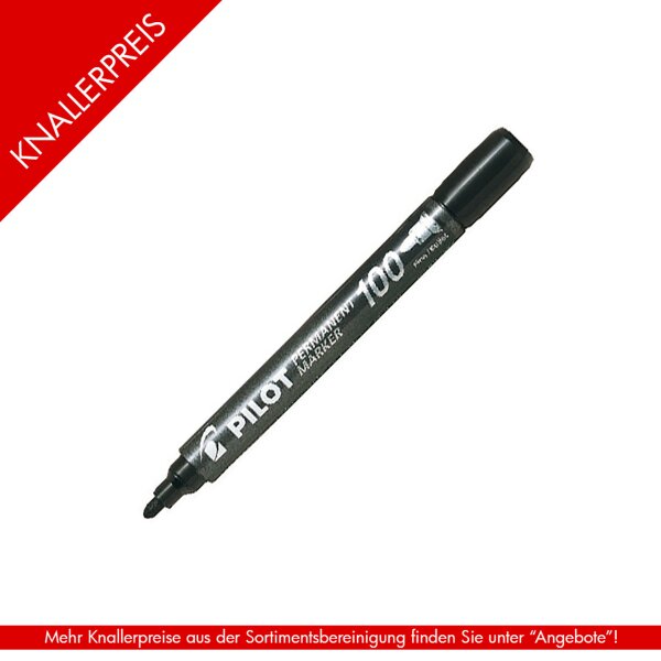 Marker 100 permanent 1mm schwarz - 15% NR