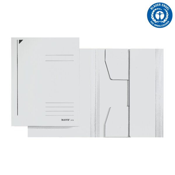 LEITZ Jurismappe, DIN A4, Colorspankarton 320 g/qm, weiß