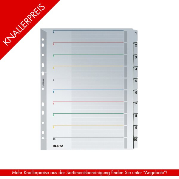 LEITZ Register wiederbeschreibbar 1-10