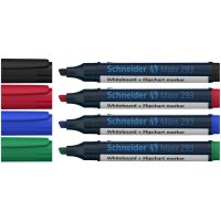 Whiteboardmarker Maxx 293 Keilspitze 2-5mm - 4er Etui, farbig sortiert