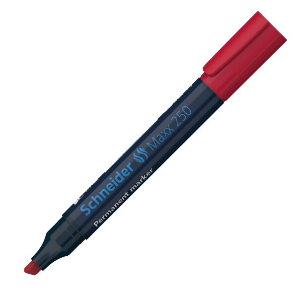 Permanent-Marker Maxx 250 Keilspitze 2+7mm - rot