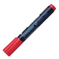 Permanent-Marker Maxx 250 Keilspitze 2+7mm - rot