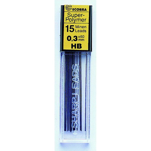 Ersatzminen 0,3 mm Härte 2H, 15 St./Dose