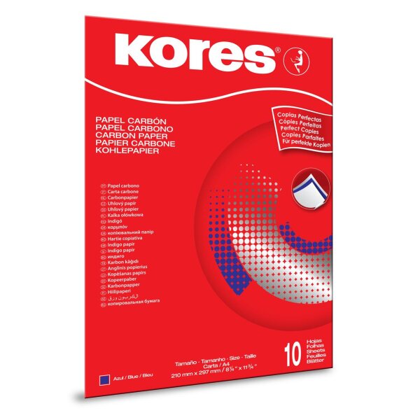 KORES Durchschreibepapier - blau