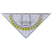 DUO-Geometrie-Dreieck 160 mm, Kunststoff, fester Griff