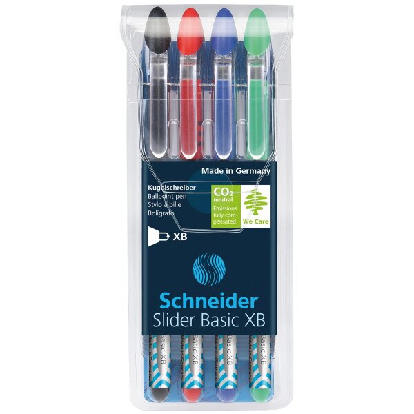 Kugelschreiber Slider Basic XB - 4er Etui 1