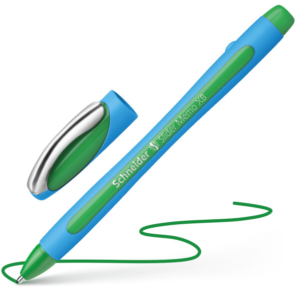 Kugelschreiber Slider Memo XB - grün