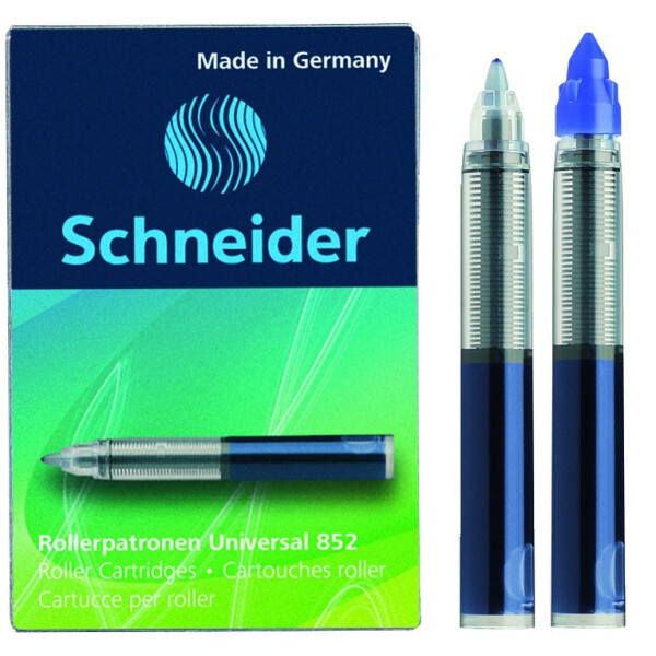 Tintenrollerpatronen Universal 852 blau, 5er Schachtel
