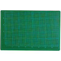 Schneidematte TWIN  2,5 mm stark, 5-lagig, 60 x 45 cm, grün/schwarz, einseitig bedruckt