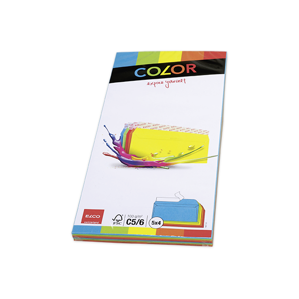 Color Briefumschlag DL, HK, - 20er Pack