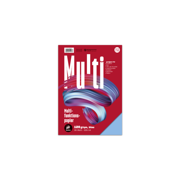 Multifunktionspapier A4-35 Blatt Style 120g/qm - blau