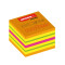 Haftnotiz "WÜRFEL SUMMER", 50x50mm, 400 Blatt, 4 neon-farbig