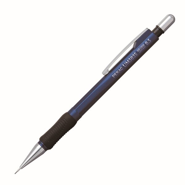 Druckbleistift UM 50350,50mm, metallic-blau