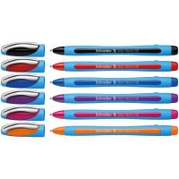 Kugelschreiber Slider Memo XB - 6er Etui, farbig sortiert