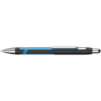 Kugelschreiber Epsilon Mine 755 XB blau - Schaftfarbe: schwarz-cyan