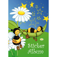 Stickeralbum A5 hoch - Bienenwiese
