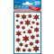 CHR Glamour Sticker Sterne rot, Inhalt: 1 Bogen