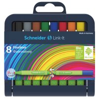 Fineliner Link-It 8er Stiftebox, farbig sortiert