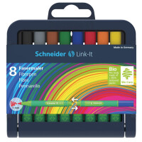 Faserschreiber Link-It 8er Stiftebox, farbig sortiert
