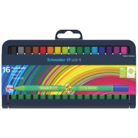 Faserschreiber Link-It 16er Stiftebox, farbig sortiert