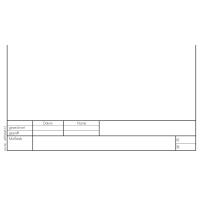 Schulzeichenkarton blanko A4 mit Rand und Schriftfeld, 20 Blatt