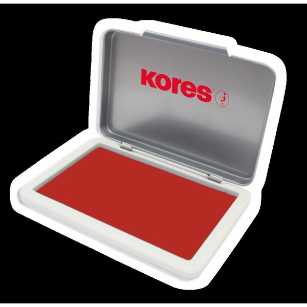 KORES Stempelkissen, rot Metallica, Gr. 2 =