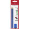 Bleistiftset GRIP 2001 rot, blau - B, auf Blisterkarte mit Einfachspitzdose